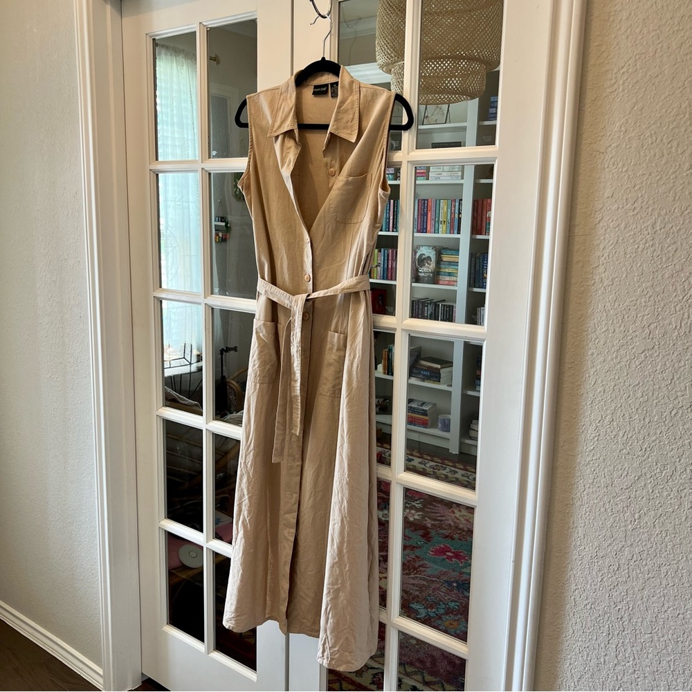 Vintage Linen Dress Hunt Club size 8